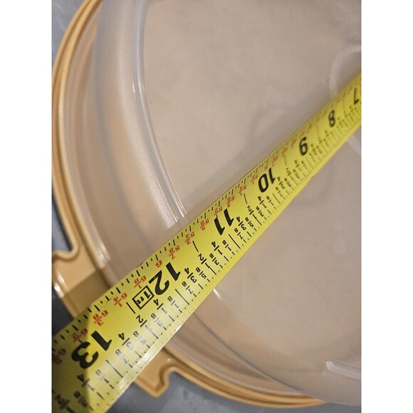 Tupperware 12" x 3" Gold Pie Cake Keeper - Picture 4 of 7
